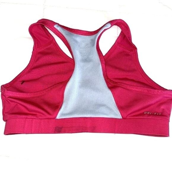 Nike Dri-Fit Womens XL Pink Racerback Sports Bra - Picture 3 of 6